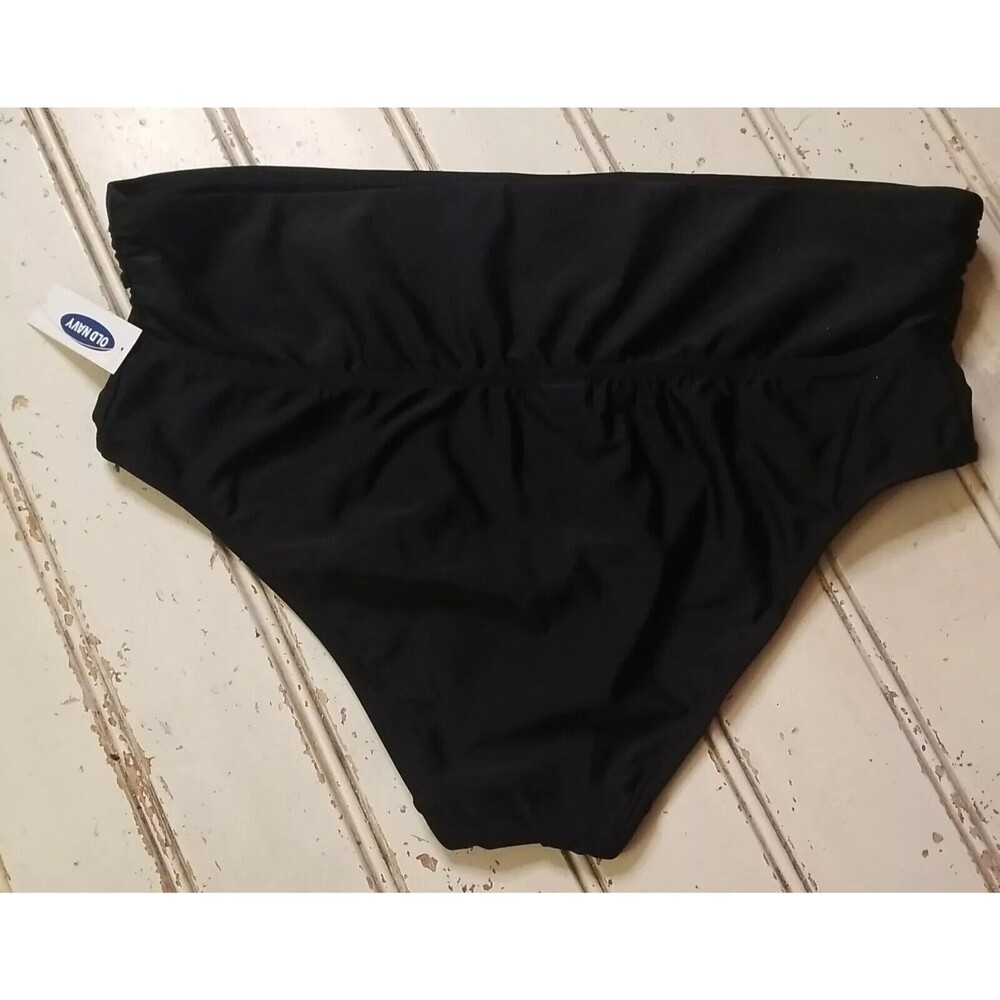 Old Navy maternity Fold-Over waist swim bottoms black size M